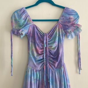 BlackMilk Pastel Planet Short Tea Party Dress